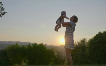 Stock Footage Young Mother And Her Baby Outside Free