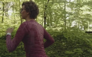 Stock Footage Woman Running On A Sunny Day Free