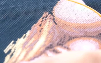 Stock Footage Woman Working On Embroidery Free