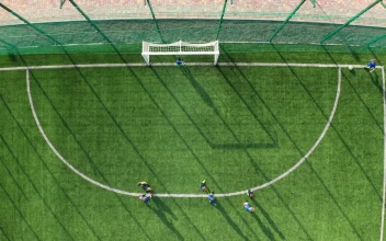 Stock Footage Young Players Scoring A Goal Free
