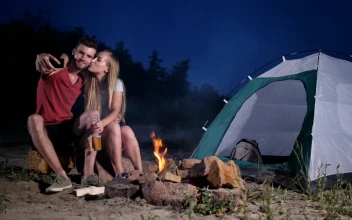 Stock Footage Young Couple Enjoying A Camping Trip Free