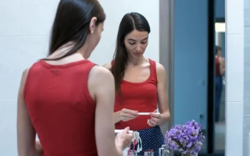 Stock Footage Woman Unhappy With Her Pregnancy Test Free