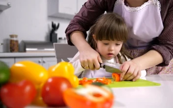 Stock Footage Young Girl Cutting Peppers Free