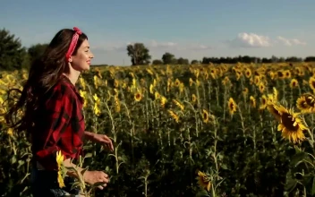 Stock Footage Young Woman Enjoying Nature Free