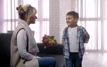 Stock Footage Young Boy Giving His Mother A Gift Free