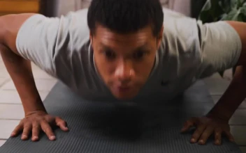 Stock Footage Young Man Doing Push Ups On The Floor Free