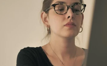 Stock Footage Woman Finishes Work And Closes Her Laptop Free