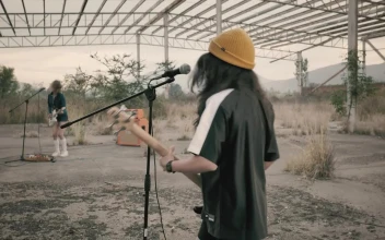Stock Footage Young Women From A Band Playing Wildly Free