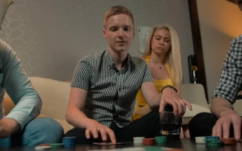 Stock Footage Young People Playing Poker In A Room Free