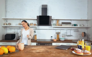 Stock Footage Young Woman Dancing Happily In The Kitchen Free