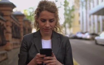 Stock Footage Woman Texting On The Street Free