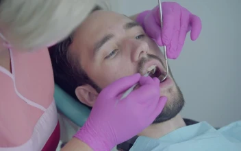 Stock Footage Young Man In Consultation With The Dentist Free