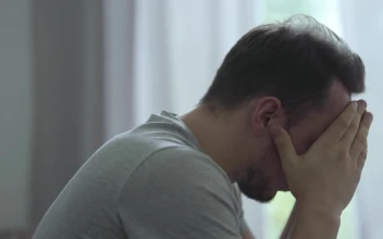 Stock Footage Worried And Sad Man With His Head Down Free