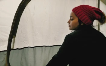 Stock Footage Woman Leaving A Camping Tent Free