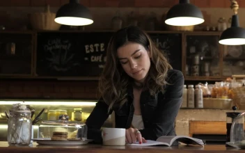 Stock Footage Woman Drinking Coffee In A Cafe Free