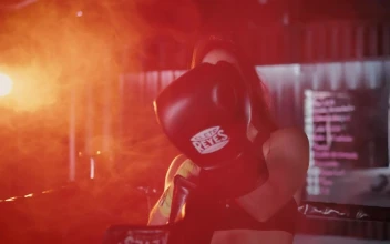 Stock Footage Woman Smiling After Boxing Class Free