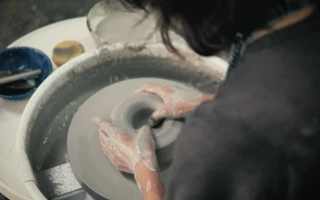 Stock Footage Woman Using Pottery Wheel Free