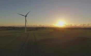 Ree Video Wind Turbine Sunrise Video