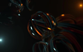 HD Floating Metallic Rings & Screensaver
