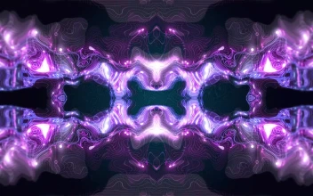 HD Glowing Pink and Purple Pattern & Screensaver