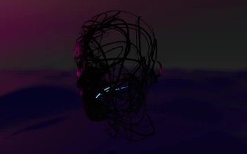 HD Sculpted Face at Sunset & Screensaver