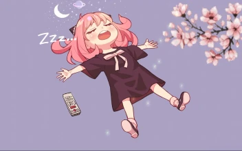 Anya Forger Sleeping Anime