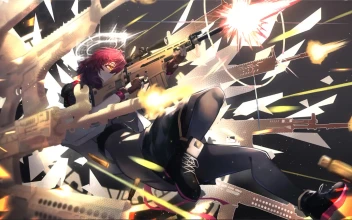 Arknights Exusiai Anime Guns