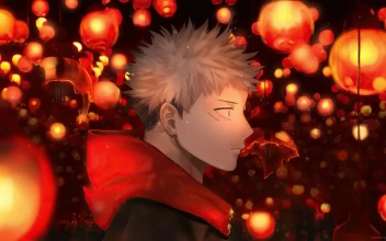Desktop Yuuji Itadori Lanterns Jujutsu Kaisen