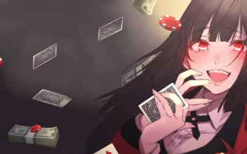 Desktop Yumeko Jabami Gambling Kakegurui