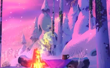Android  iPhone Blaze Warm Fireplace Winter Live Phone Wallpaper