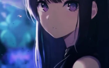 Android  iOS iPhone Anime Cute Girl Wih Umbrella