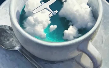 Live Phone Cup With Plane In Clouds Wallpaper To iPhone And Android