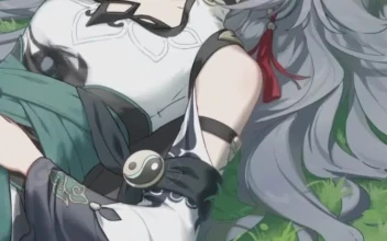 iPhone and Android Fu Hua Lying On Grass Honkai Impact 3 Live Phone Wallpaper
