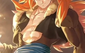 iPhone and Android Gogeta Super Saiyan 4 Dragon Ball Fighterz Live Phone Wallpaper