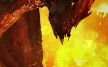 iPhone and Android Knight Fighting Fire Dragon Live Phone Wallpaper