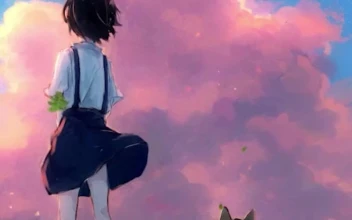 Live Phone Girl And Shiba Inu Anime Wallpaper For iPhone And Android