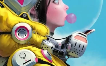 Live Phone Space Suit Girl Bubble Gum Wallpaper To iPhone And Android