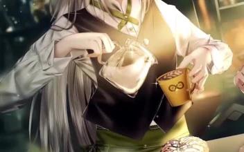 Anime rhine lab coffee shop arknights iphone wallpaper hd