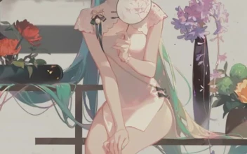 iPhone and Android Hatsune Miku China Dress Live Phone Wallpaper