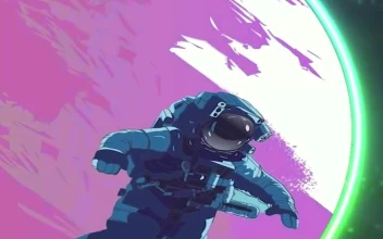 Spaceman Satellite Space Iphone Wallpaper