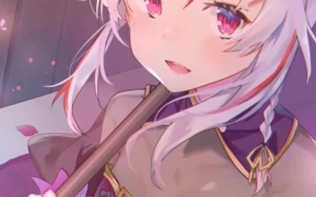 iPhone and Android Nakiri Ayame Virtual Youtuber Live Phone Wallpaper