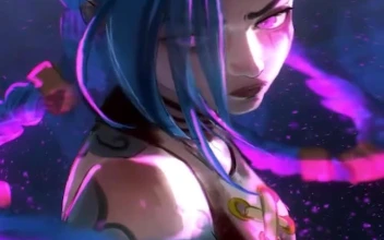 Jinx Braids Arcane For iPhone Wallpaper