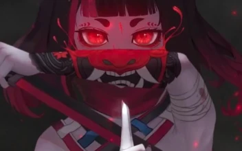 iPhone and Android Ninja Girl Warrior Live Phone Wallpaper