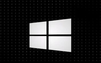 Glitchy Windows Logo iphone lock screen wallpaper