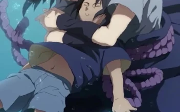 Anime Sasuke Uchiha Drowning Live Phone Wallpaper