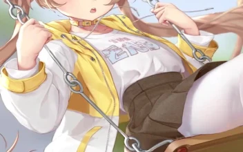 Girl On Swing Anime Iphone Wallpaper