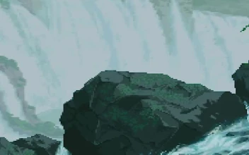 Pixel Day And Night Waterfall Fall Wallpaper Iphone