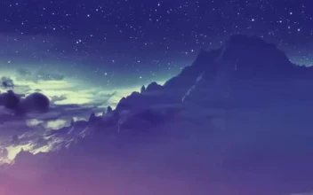 iPhone and Android Mountain With Stars Nature Live Phone Wallpaper
