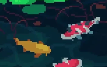 iPhone and Android Pixel Koi Pond Live Phone Wallpaper