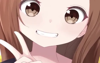 Girl Peace Sign 4K anime wallpapers iphone